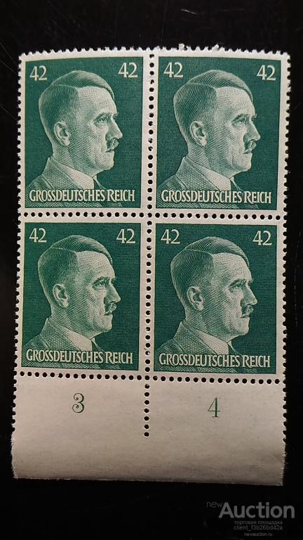 Рейх, Германия, марки почтовые, чистые , Гитлер, люкс