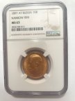 15 рублей золото Николай II 1897г. NGC MS 63