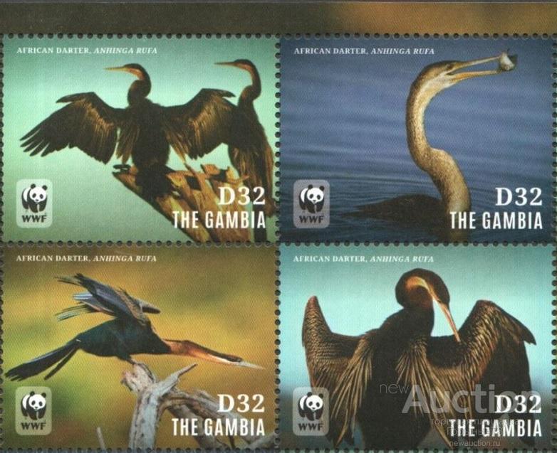 Гамбия WWF 2014 пс сц MNH