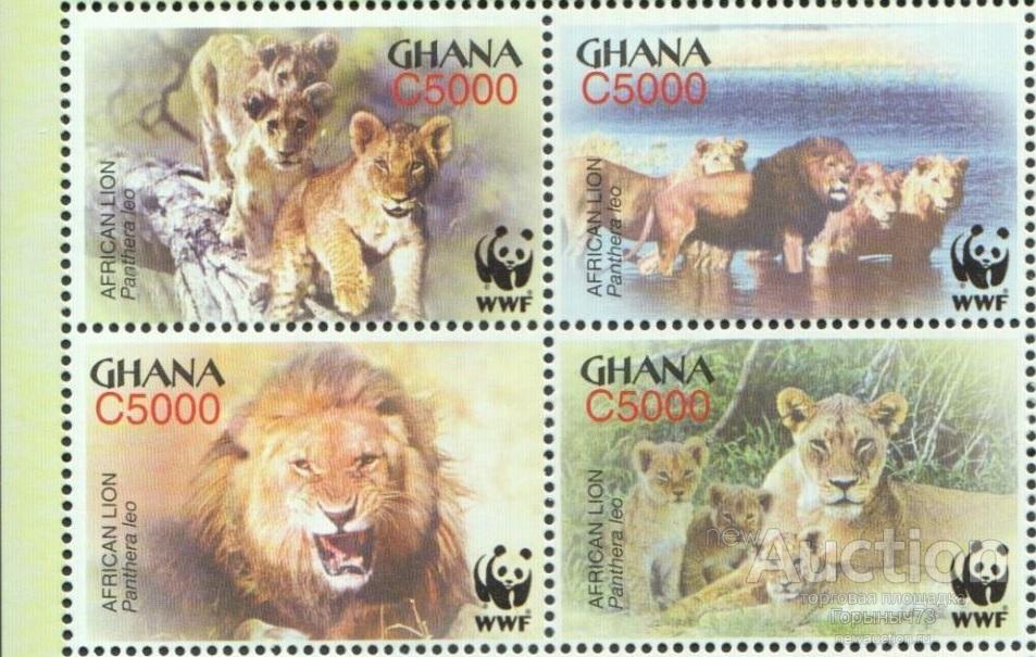 Гана WWF 2004 пс сц MNH
