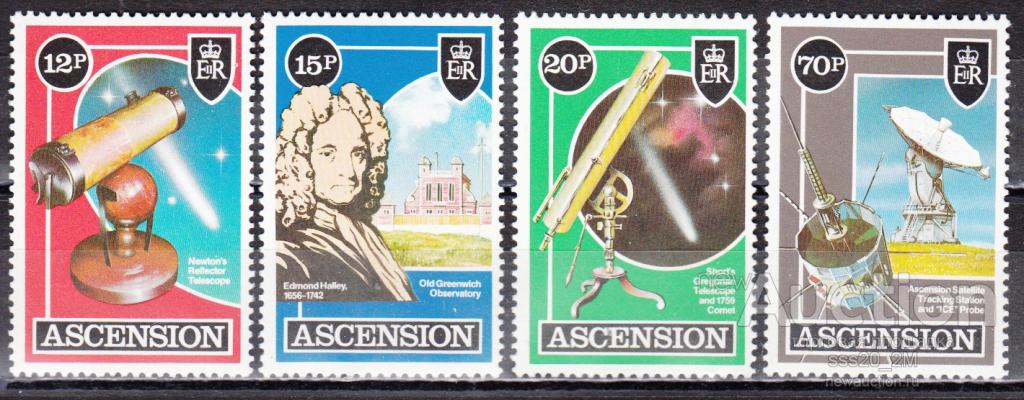 Вознесения 1986 комета Галлея Mi394-397 MNH 4м