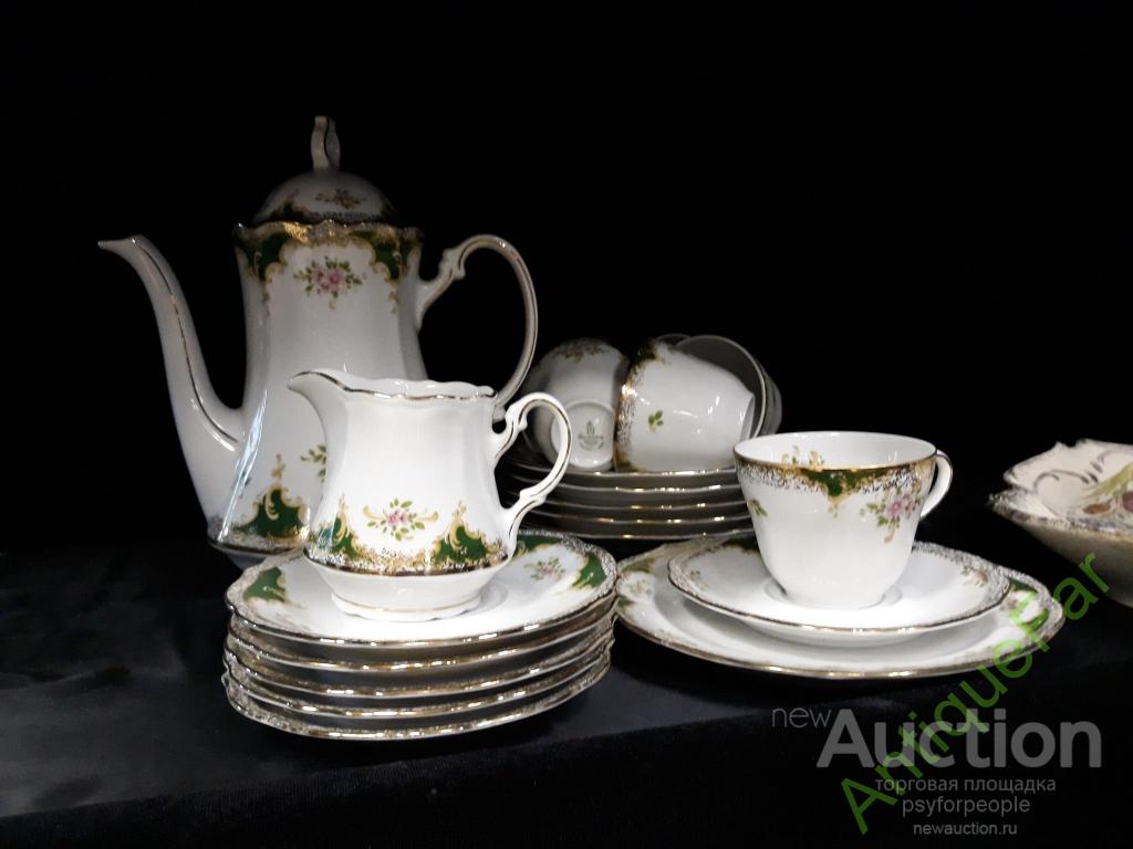 Чайный сервиз Зеленый узор. Германия