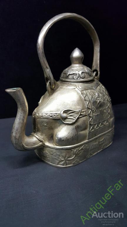 Чайник "Слон". Тибетское серебро — покупайте на Auction.ru по выгодной ...