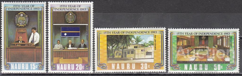 Науру 1983 15-летие независимости Mi263-266 MNH