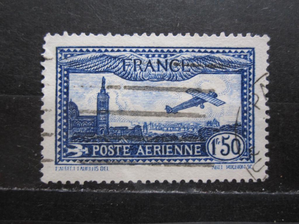 Франция марка Авиапочты "Полет над Марселем"