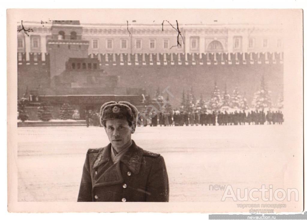 Фото Москва Мавзолей Очередь 1960 г. СССР