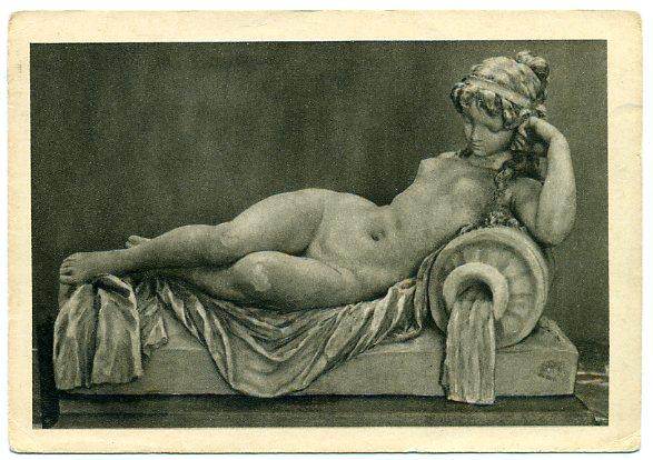 Клод Мишель Речная нимфа Терракота ИЗОГИЗ 1955 год