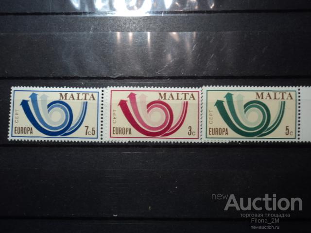 Марки.Мальта.1973 г.Серия.Европа Септ.М#472-474.MNH**