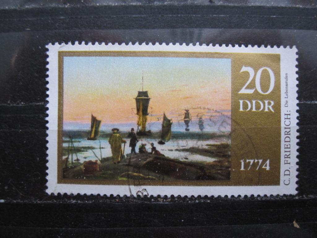 ГДР  серия  "200 лет со дня рождения Каспара Давида Фридриха", "Этапы жизни"