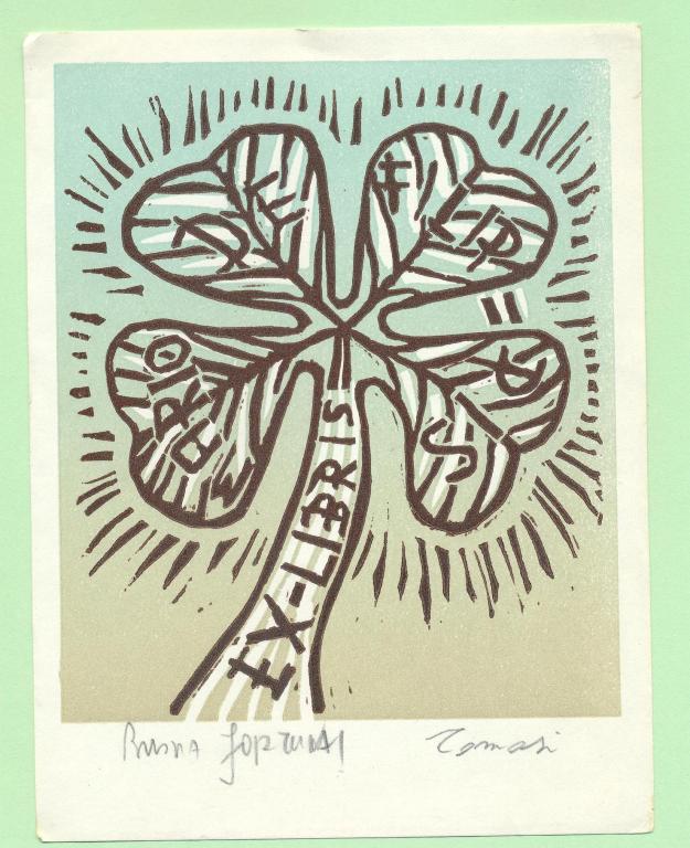 Экслибрис. Ex Libris Марио де Филиппис. ~11х14,5 см. Худ.