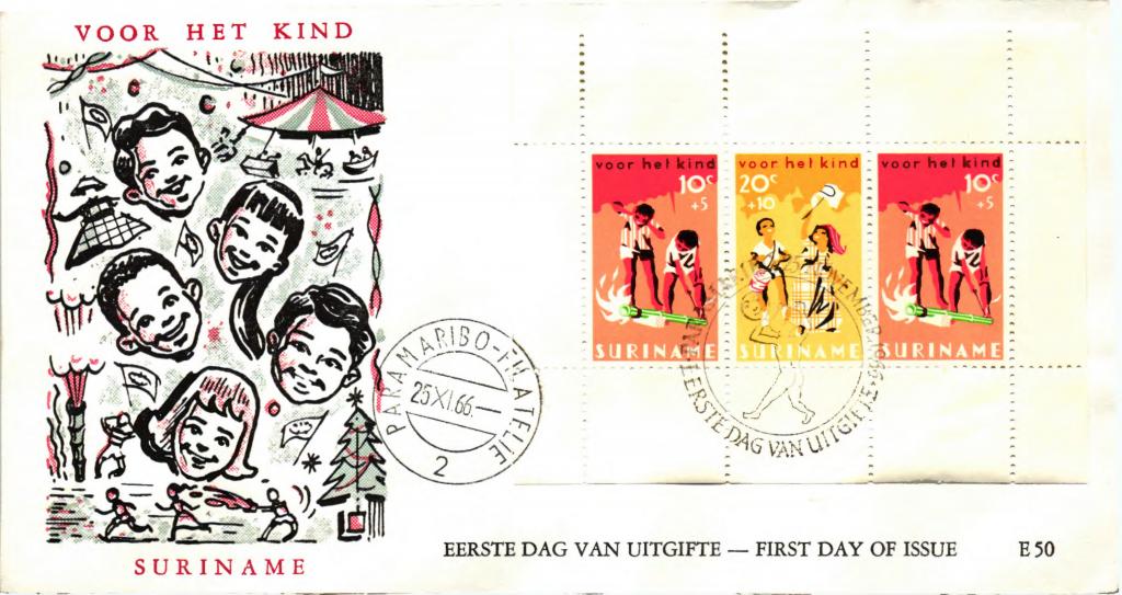 1966.Суринам.КПД.Детские праздники.Блок