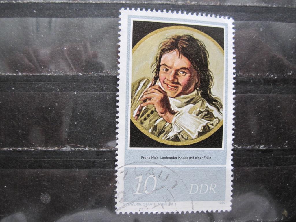 ГДР серия "400 лет с рождения Франса Халса", "Смеющийся Мальчик с Флейтой"