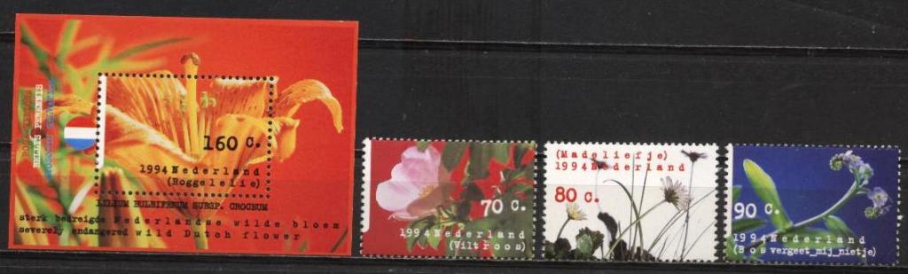 Нидерланды Флора Цветы 1994 MNH
