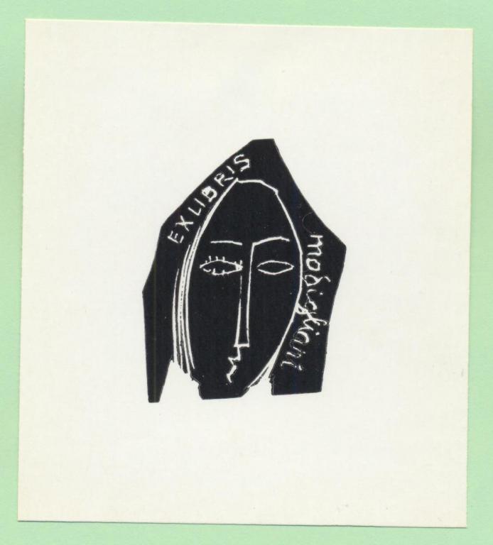 Экслибрис. Ex Libris Модильяни. ~8.5х9.5 см. Худ. Kohegyi