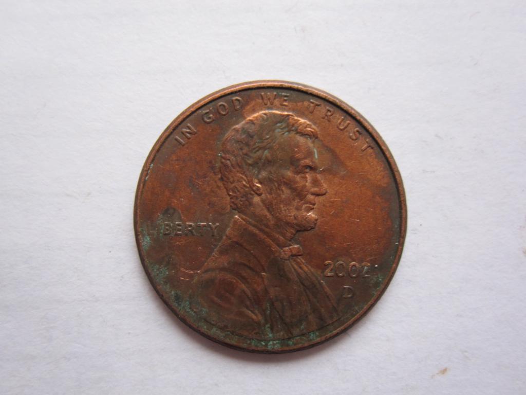 США 1 цент 2002г. (D)