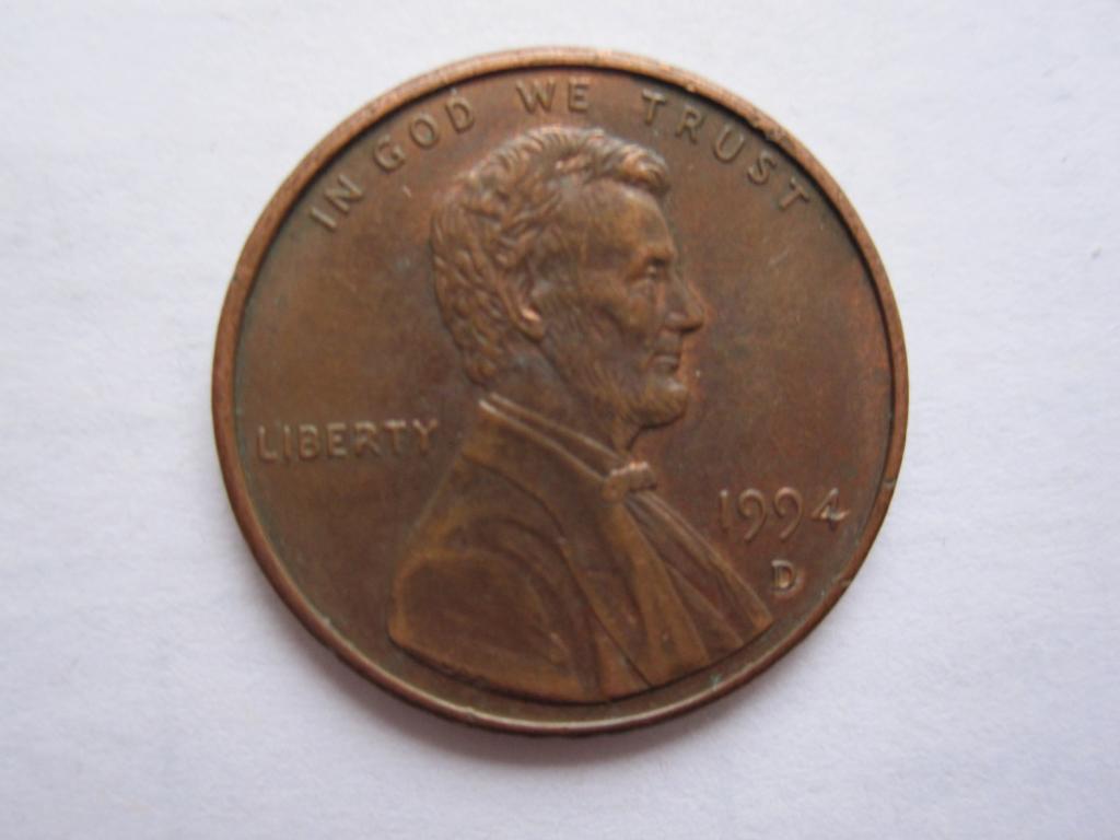 США 1 цент 1994г. (D)