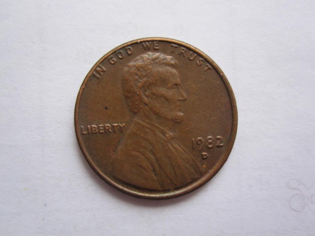 США 1 цент 1982г. (D)