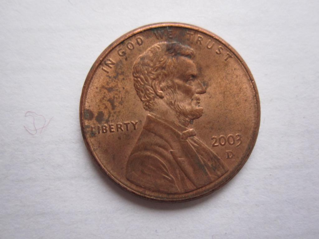 США 1 цент 2003г. (D)