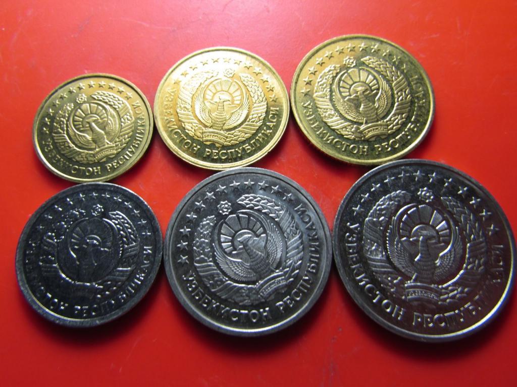 НАБОР МОНЕТ УЗБЕКИСТАН, 6 ШТ. (UNC)_3