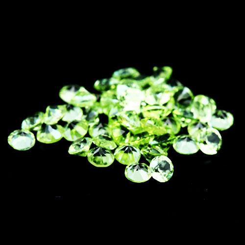 Натуральный перидот 3,48 карат (47 штук)