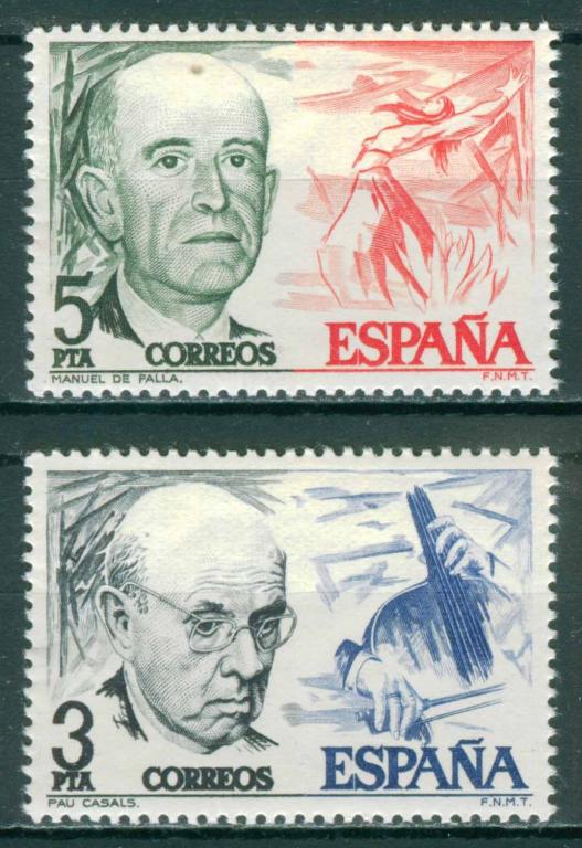 Испания, 1976, Музыка, Де Фалья, Казальс, п/с