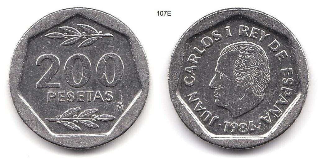 Испания. 200 песет. 1986 год.