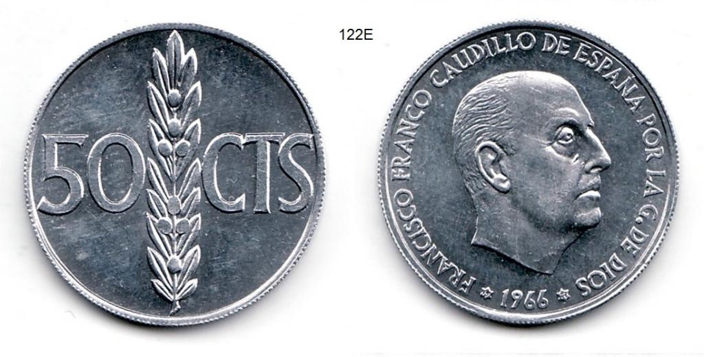 Испания. 50 сентимо. 1966 (1973) год.
