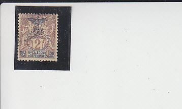 Новая Каледония,1903,Ми-65 Аллегория (с надпечаткой)