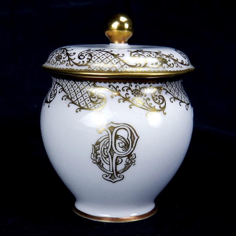 АНТИКВАРНЫЙ СЕВР ФАРФОРОВАЯ ИМБИРНИЦА SEVRES ФРАНЦИЯ 1875г.