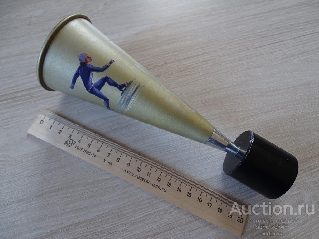 КУБОК СПОРТИВНЫЙ КОНЬКОБЕЖНЫЙ СПОРТ РОСПИСЬ МАСЛОМ СССР