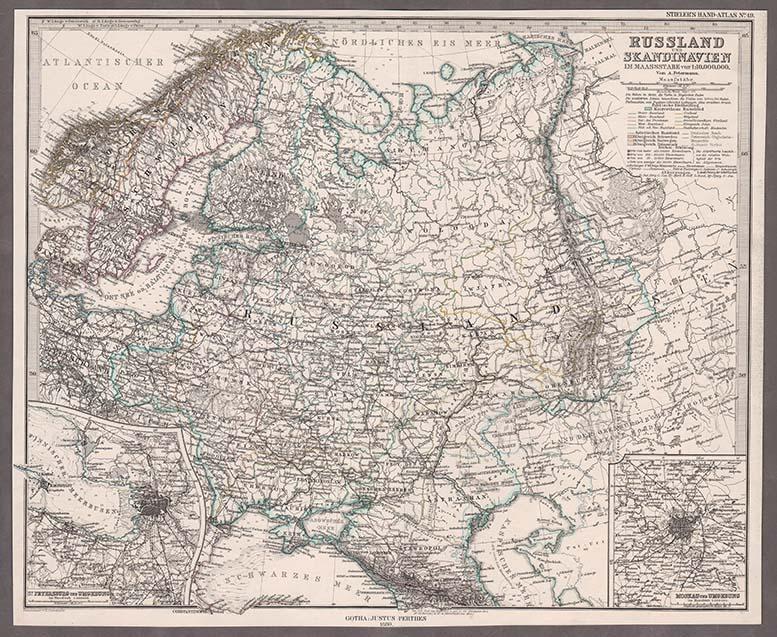 Карта москвы 1850 года