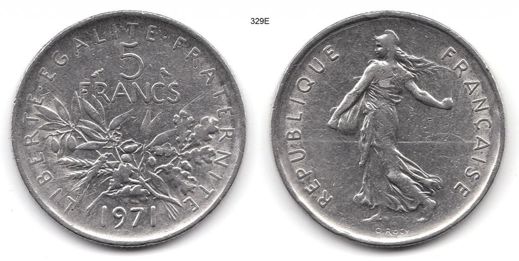 Франция. 5 франков. 1971 год.