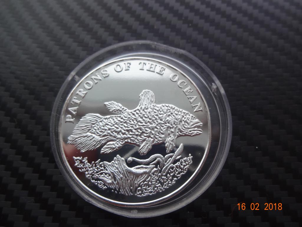 Замбия 4000 квача 2001г морские обитатели. Кистепёрая рыба.