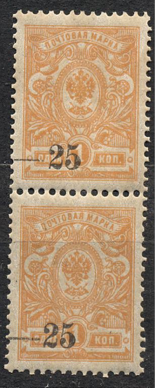 Кубанское правительство 1919 г.  вертикальная сцепка чистая**
