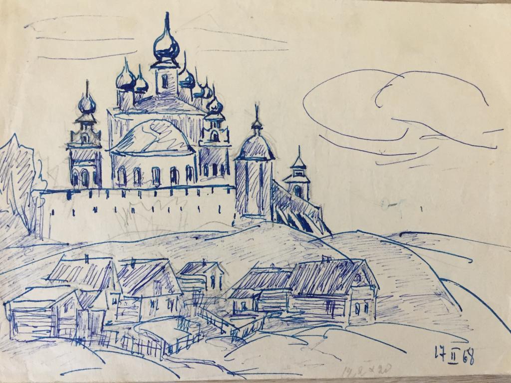 Переславль залесский рисунок карандашом