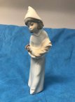 Коллекционная фарфоровая статуэтка LLADRO "Пастушка с петухом"