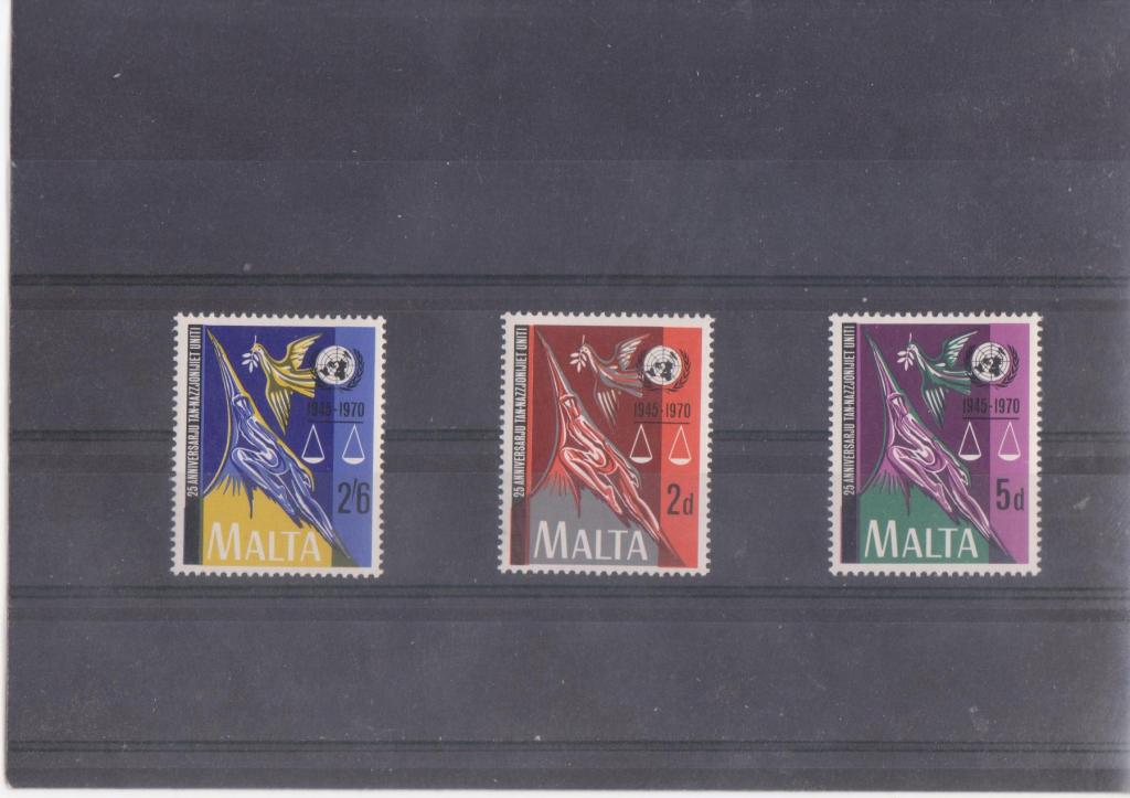 Мальта 1970 г. 25 годовщина ООН MNH