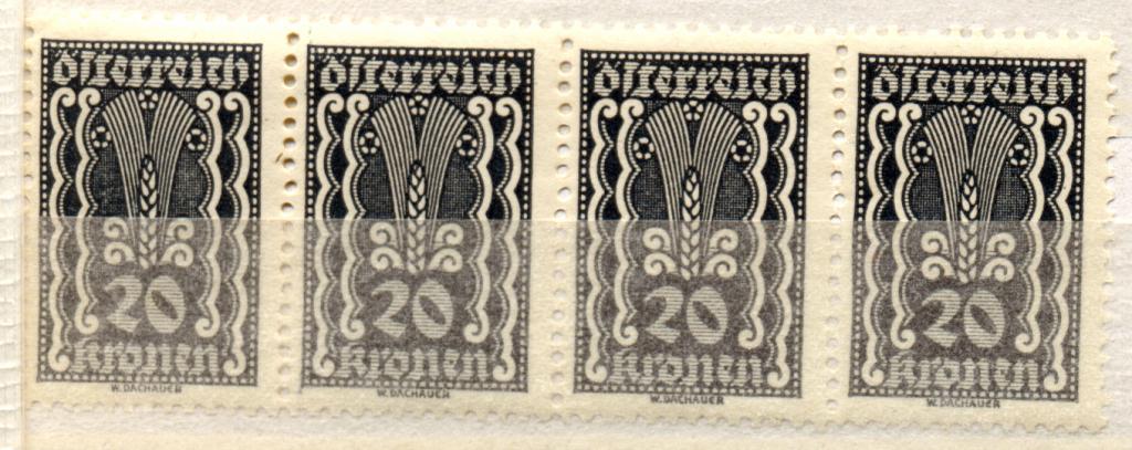 Австрия 1920 г. стандарт сцепка чистая **