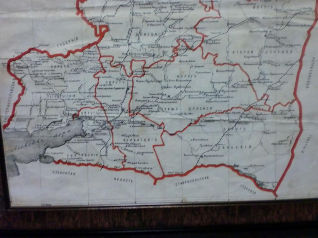 Карта всевеликого войска донского 1914 на современной карте