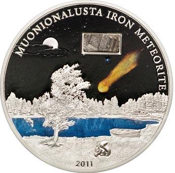 Острова Кука 5 долларов, 2011 Метеорит