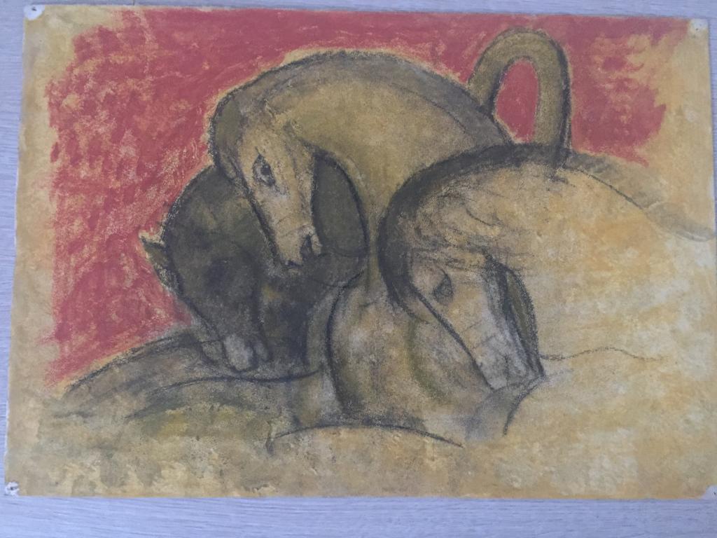 Рудаков М.З. (1914-1985)  "Тройка. Иллюстрация к стихам А.Блока" (1965)