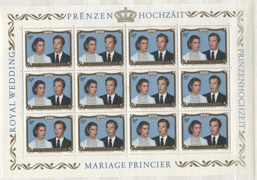 1981.Люксембург.Свадьба герцога.лист.**