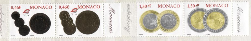 2002.Монако.евро монеты.4м.в парах.**