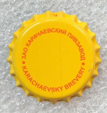 Пробка Россия Карачаевский Пивзавод желтая (знак ЕС), необжатая пиво