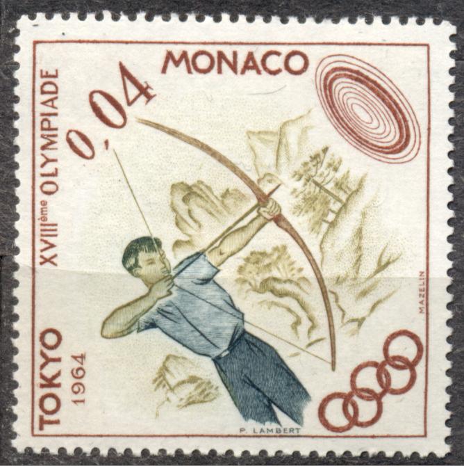 Монако 1964 г."ОИ в Токио" чистая**