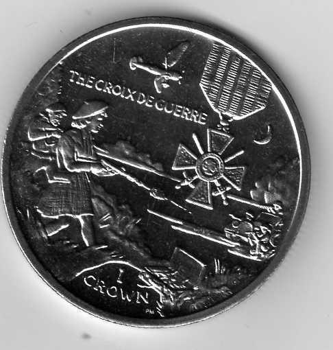 Мэн 1 крона 2004 Ордена Медали Крест Войны