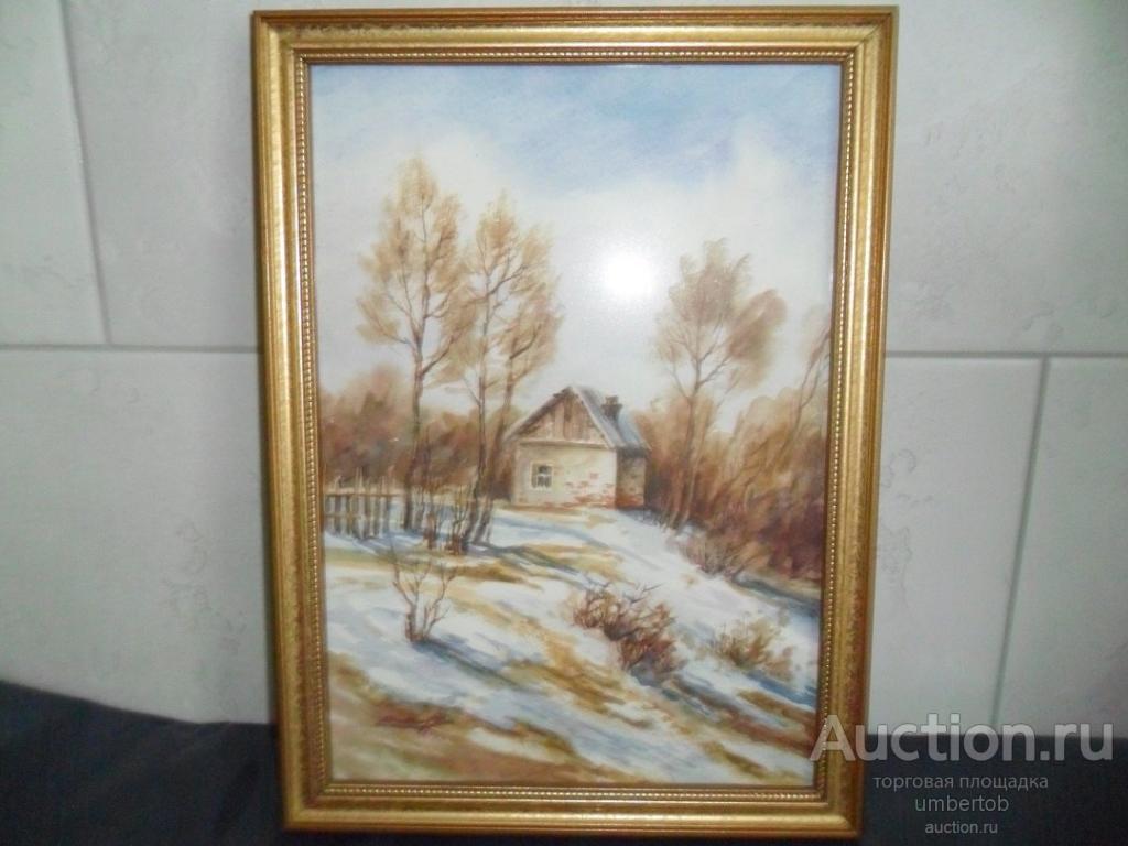 Красивая акварель,Весна,1990-е годы,бумага(картон). 