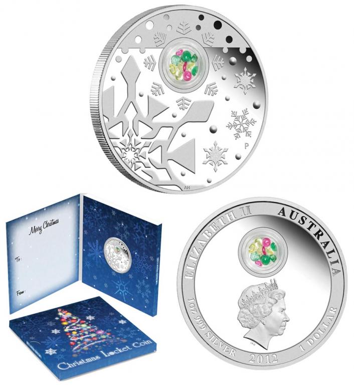 Австралия 1 доллар, 2012 год. С Рождеством!