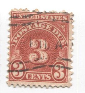 1930.США.Служебная марка.3с.гаш