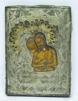 Икона Божией Матери "Не Рыдай мне Мати", 8,2 х 11,2 см.